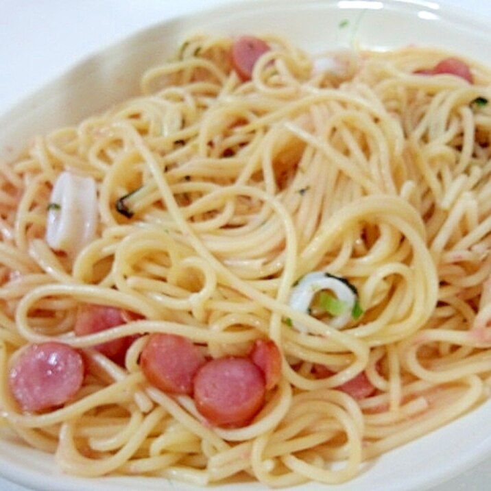 イカとウインナーの明太和風パスタ レシピ 作り方 By Mina 914 楽天レシピ イカとウインナーの明太和風パスタ レシピ 作り方 By Mina 914 楽天レシピ